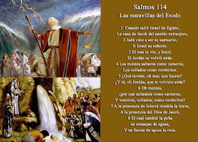 SALMOS Salmo 114 113 A Israel Librado De Egipto Las Maravillas Del