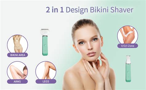 Amazon Muejjur Electric Razor For Women In Rechargeable Bikini Trimmer Waterproof