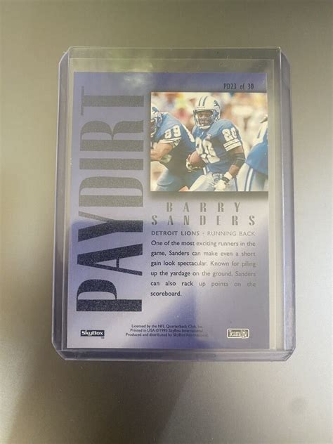 Barry Sanders Skybox Paydirt Holo Pd Detroit Lions Ebay