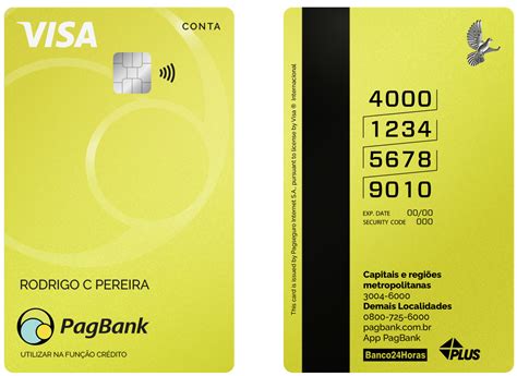 Cartão da Conta PagBank Cartão de Crédito Cartão de Débito e Cartão