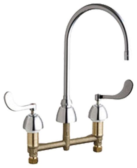 Chicago Faucets Agn Ae Ab Concealed Hot And Cold Sink Faucet Contemporary Kitchen