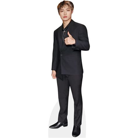 Wooyoung Black Outfit Cardboard Cutout Celebrity Cutouts