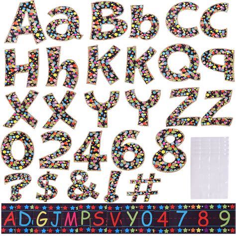 216 Pcs Bulletin Board Letters 4 Inch Cutout Letters Numbers