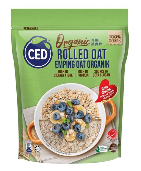 Ced Organic Halal Instant Oats Rolled Oat G With Beta Glucan