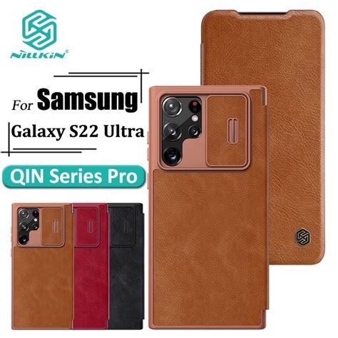 Bao Da Nillkin Qin Pro Cho Samsung S23 PLus S23 Ultra S22 S22 Plus