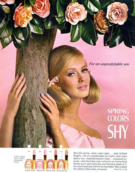 Cutex Nail Polish 1964 X Vintage Makeup Ads Retro Makeup Vintage