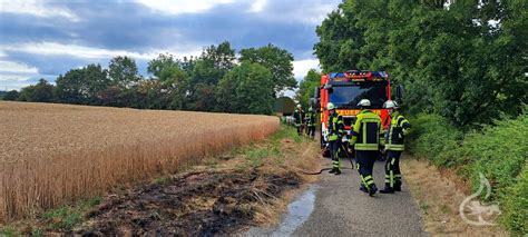 Flächenbrand Böschungsbrand Freiwillige Feuerwehr Kirchheim unter Teck