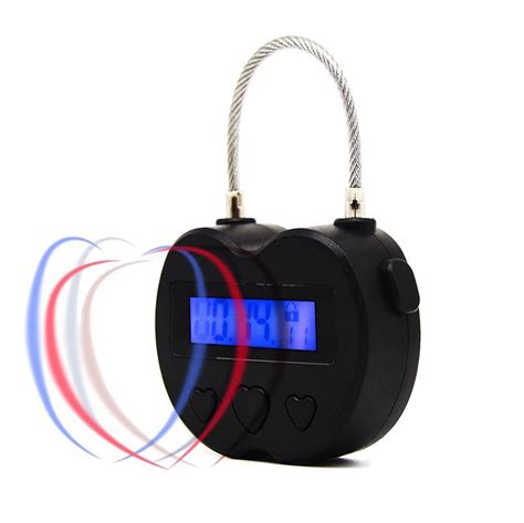 Security Padlock Electronic Timer Lock Behavioral Habit Aid Multi Purpose Time Release Game Lock