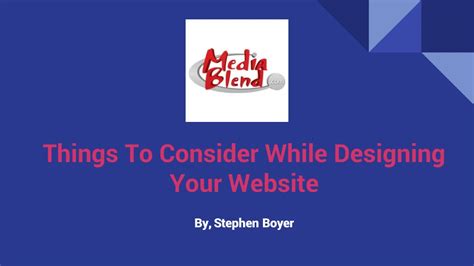 Ppt Things To Consider While Designing Your Website Powerpoint