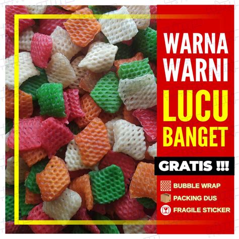 Jual Kerupuk Bawang Bentuk Ketupat Warna Warni Mentah Krupuk Kotak