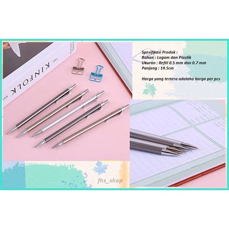 Jual Pensil Mekanik Mechanical Pencil Pensil Mekanik Aesthetic Pensil ...