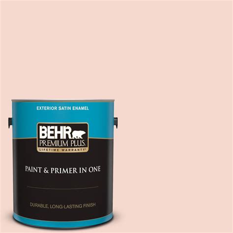 Behr Premium Plus Gal M Pink Sea Salt Satin Enamel Exterior