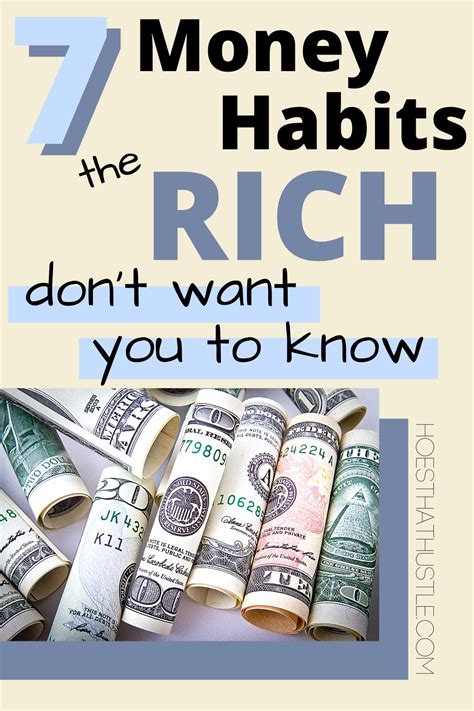 7 Money Habits The Rich Dont Want You To Know In 2020 Money Habits