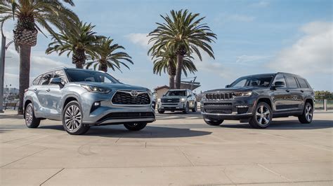 2022 Jeep Grand Cherokee L Vs 2022 Kia Telluride Vs 2022 Toyota