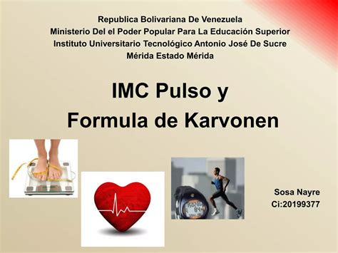 Imc Pulso Y Formula De Karvonen Slideshare PPT