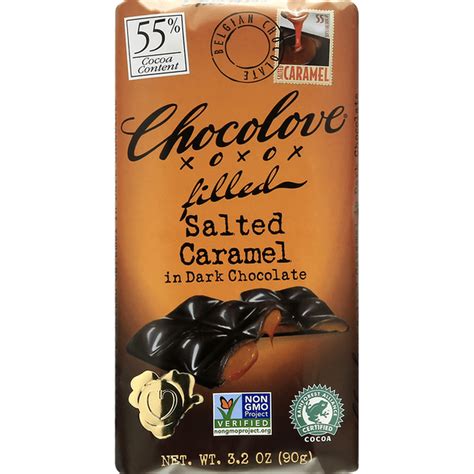 Chocolove Salted Caramel In Dark Chocolate Filled Oz Delivery