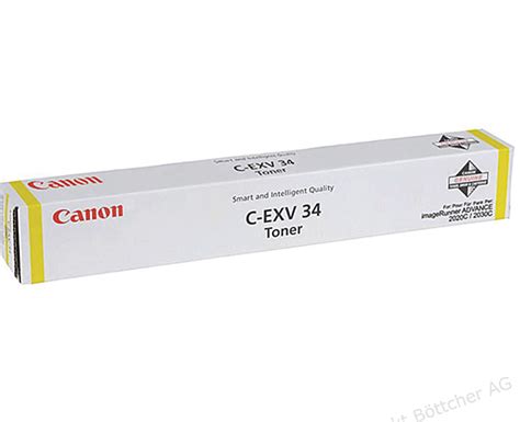 Cartouche De Toner Canon C EXV 34 Jaune Original 3785B002 PREMICE