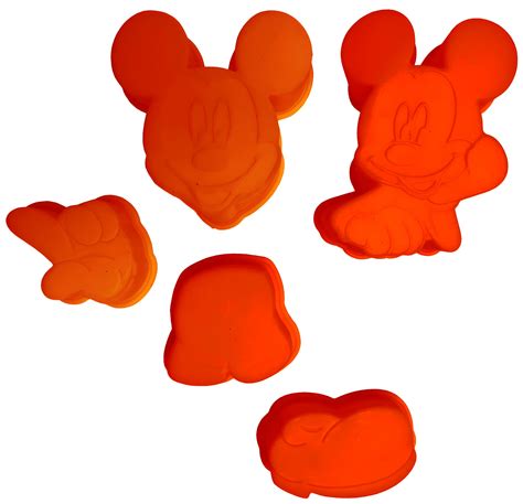 Petits Moules Souples Mickey Modele Rouge