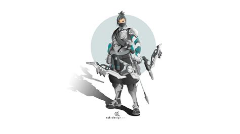 Wallpaper Genji Overwatch Genji Shimada Oni Genji Overwatch Hanzo