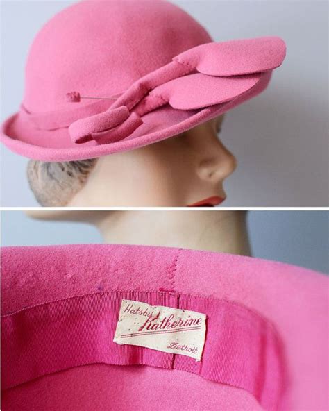 1930s Hat Vintage 30s Hat Brimmed Hat La Vie En Rose Hat Etsy