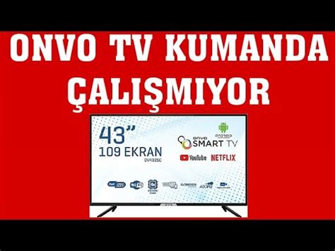 Onvo TV Kumanda Çalışmıyor Sorunu Çözümü YouTube