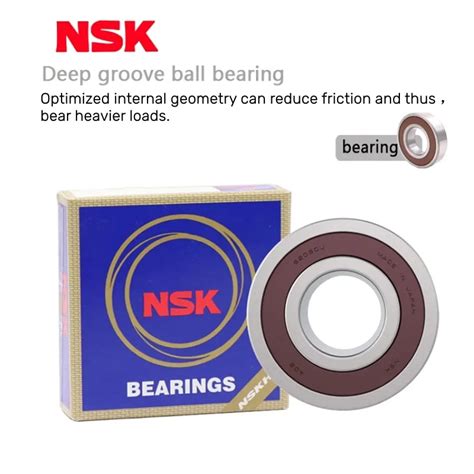 Deep Groove Ball Bearing Nsk High Speed Rs Zz Ddu Bearing Steel