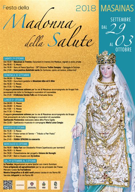 Programma Festa Della Madonna Della Salute A Masainas