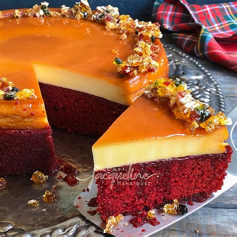 RED VELVET FLAN NAVIDEÑO Jaqueline Henriquez Receta Postres con