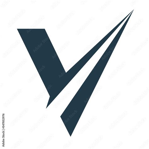 V Letter Logo Modern Creative Design Stock Illustration Adobe Stock