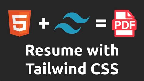 How I Made My Resume With Html And Tailwind Css Matvey S Blog