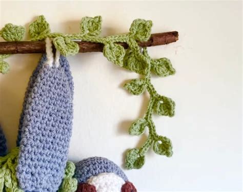 Crochet Vines With Dangling Flowers Pattern Etsy