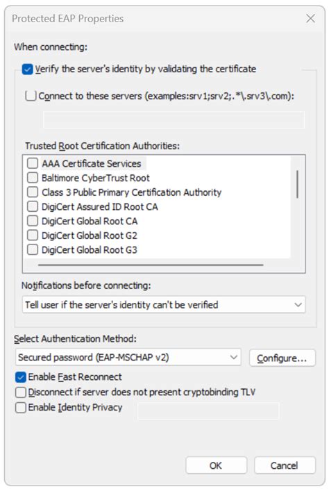 Windows 11 LAN PEAP NACVIEW Documentation