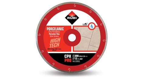 AABTools Rubi 30963 12 Porcelain Tiles J Slot Diamond Blade CPX 300 PRO