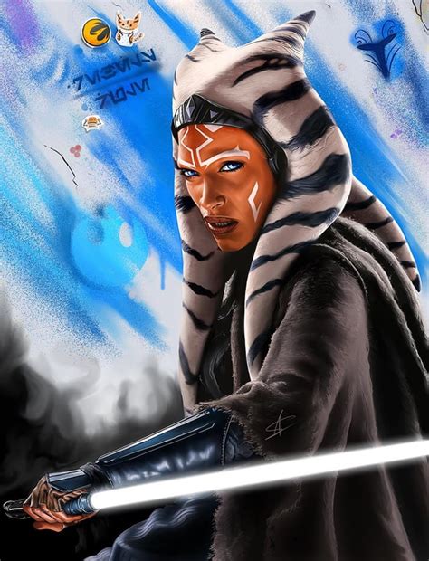 Ahsoka digitalart by Me : r/StarWars