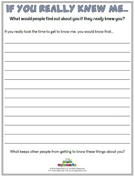 Diversity And Identity Worksheets For Kids And Teens Social Skills