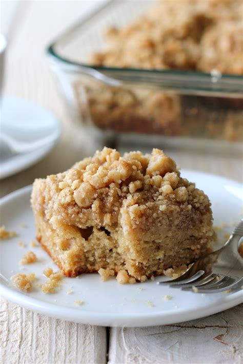 Coffee Cake With Crumble Topping And Brown Sugar Glaze Damn Delicious