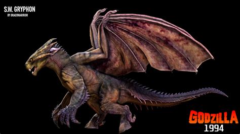 Godzilla 94 - S.W. Gryphon render 05 by DracoKhajiit on DeviantArt