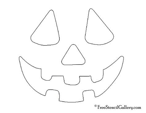 Jack-O-Lantern Face 04 | Free Stencil Gallery