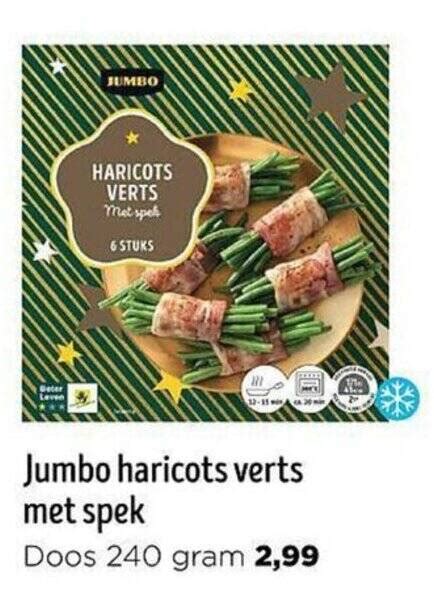 Jumbo Haricots Verts Met Spek Aanbieding Bij Jumbo