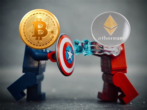 Bitcoin vs Ethereum Konzepte und Kurse gegenläufig