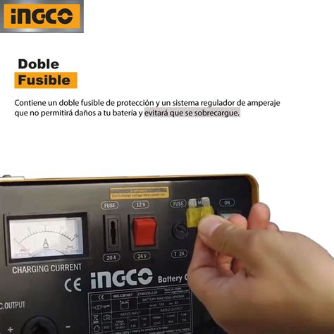 Cargador De Batería Ingco 12 24v Ing Cb1601 Promart