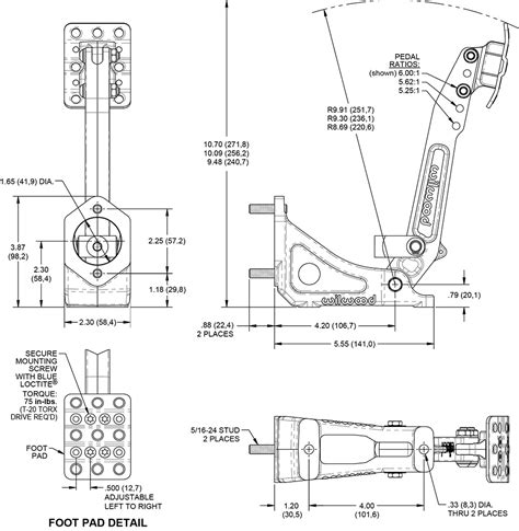 Wilwood Disc Brakes Pedal No 340 16378