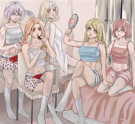 Rule 34 2d 2d Artwork 5girls After Sex Akane Inui Blonde Hair Blue