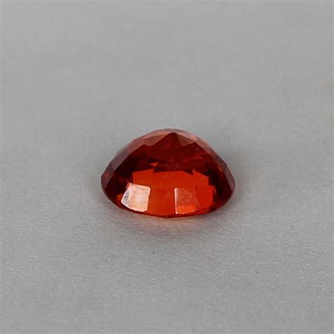 Nat Rlich Orange Saphir Karat Padparadscha Rund Schliff Certified