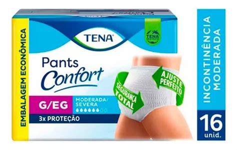 Tena fraldas para adultos descartável pants confort x 16u MercadoLivre