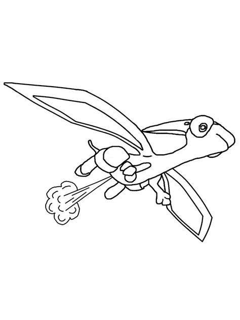 Flygon Pokemon Coloring Pages Free Printable