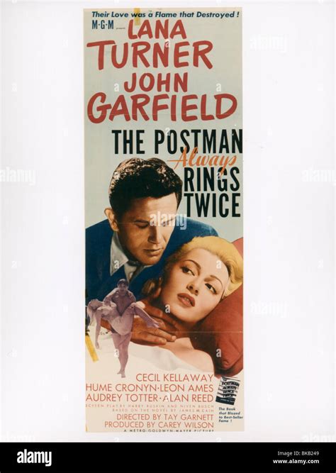 The Postman Always Rings Twice Poster Prt Stock Photo Alamy