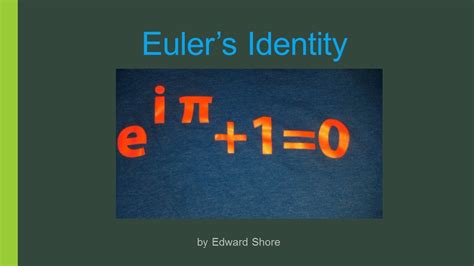 Euler Identity E I Pi Youtube