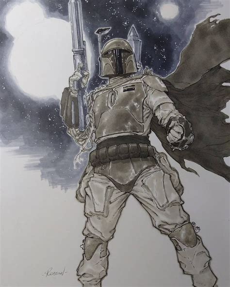 Boba Fett By Robson Rocha Instagram Boba Fett War Art Fictional