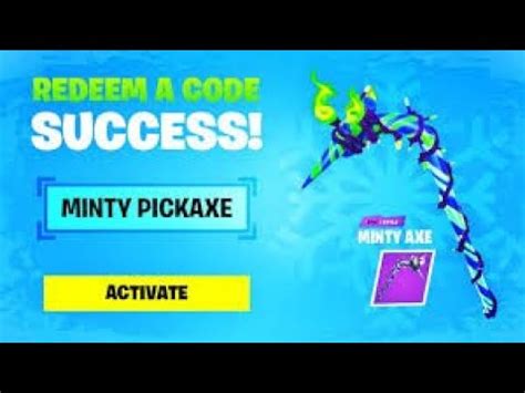 Code Pour La Pioche Bonbon Festif Fortnite Code For Pickaxe Minty